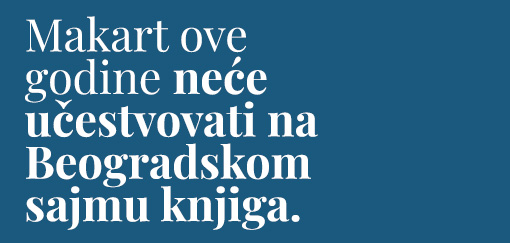 bez makarta na predstojećem sajmu knjiga